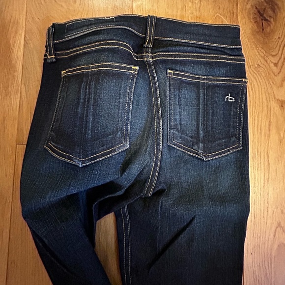 Rag & Bone dark wash skinny jeans. - Picture 7 of 7